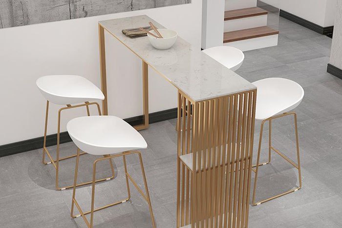 几款常见的大理石吧台桌风格